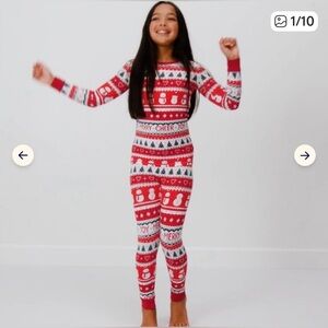 Little Sleepies Red and White Holiday Pajama Set